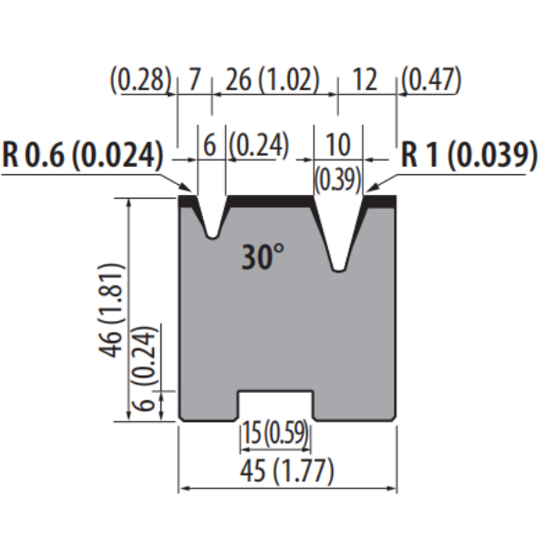 อมาด้าทรง H46 30° 2V