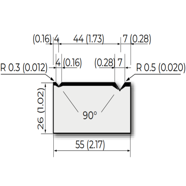 อมาด้าทรง H26 90° 2V